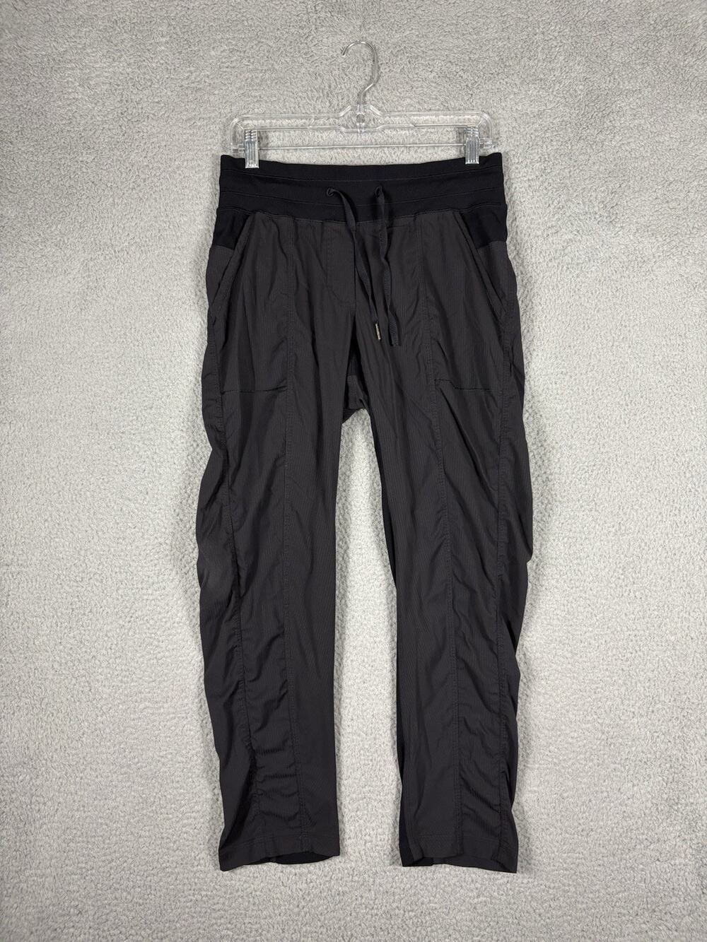 Lululemon Street To Studio Pant II Womenโs 8 Black City Yoga Casual Travel Comfy